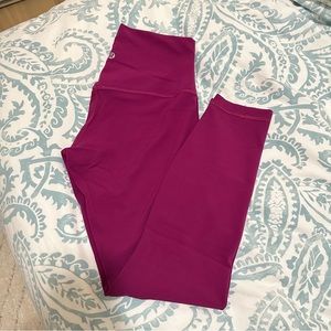 Lululemon Align Pant 25” in Deep Fuschia